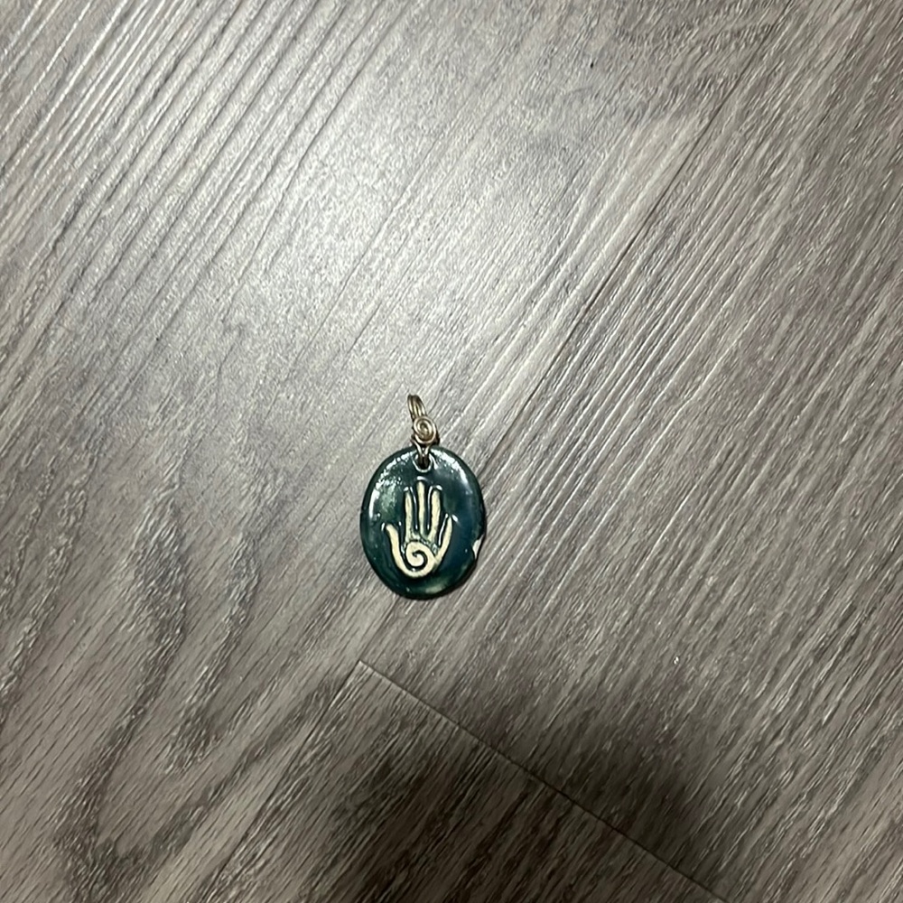 Handmade clay pendant